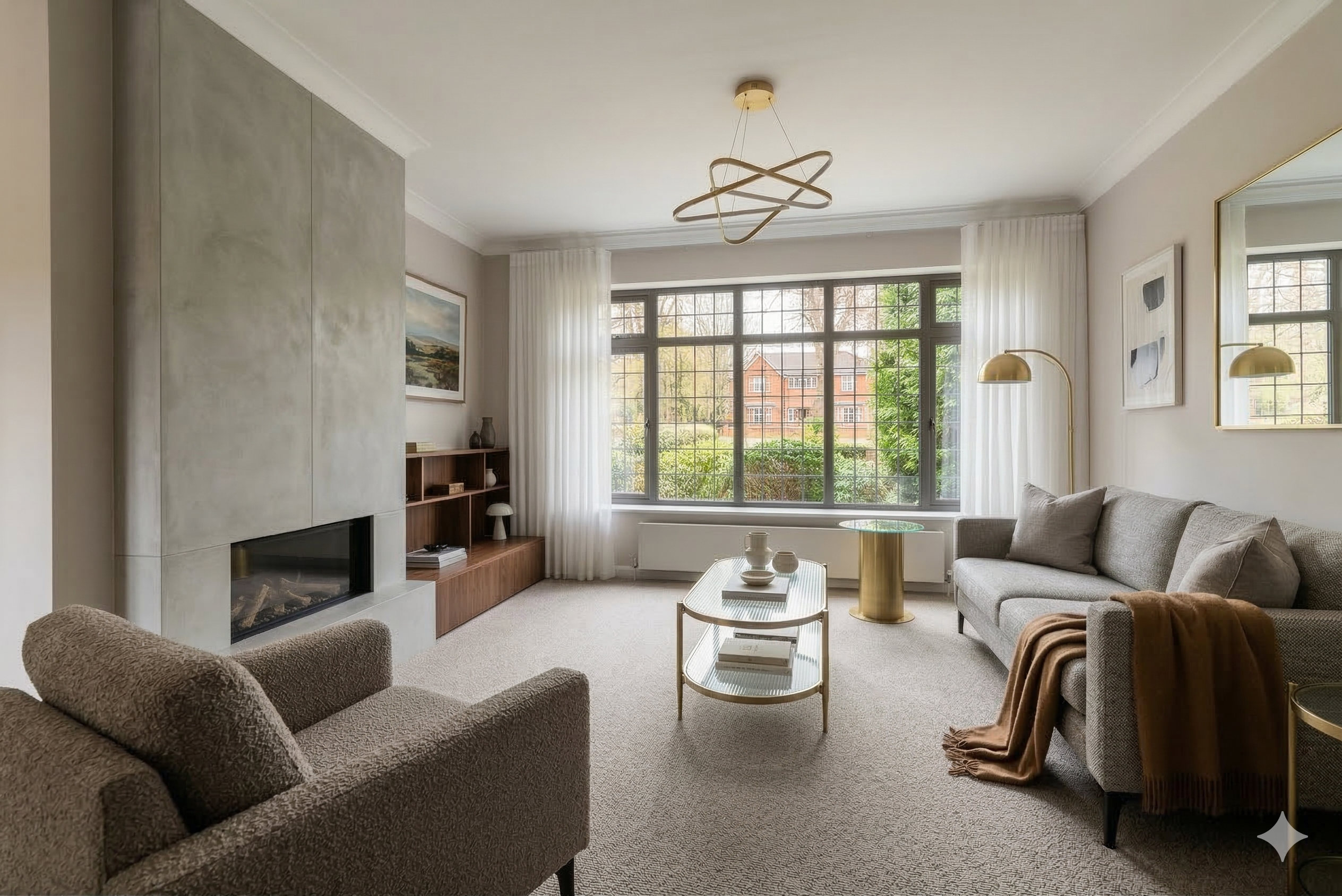 Renovated modern living room